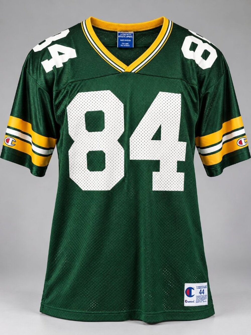 Green Bay Packers Champion Jersey Mens Size 44 Vintage Sterling Sharpe 84 USA